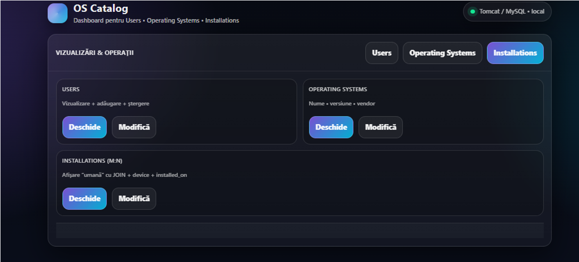 Database UI